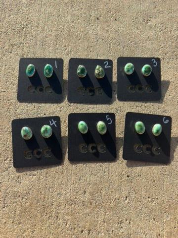 Sierra Bella Simple Bezel Round Studs - MULTIPLE VARIATIONS