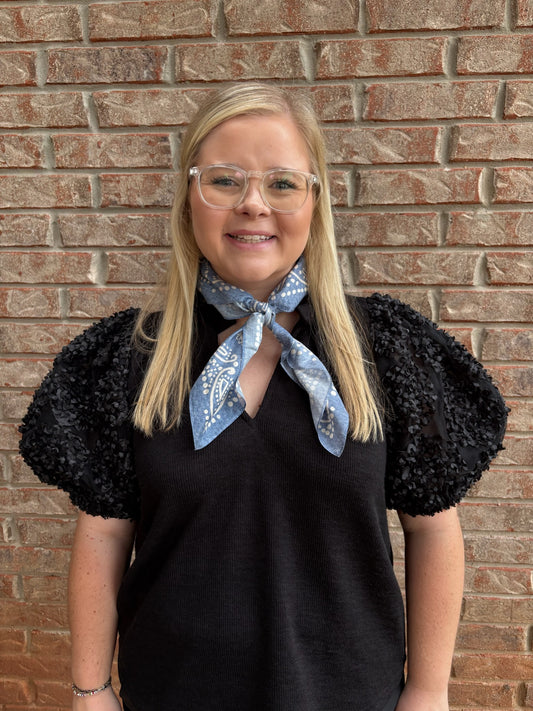 Cowboy Blues Shorty Scarf