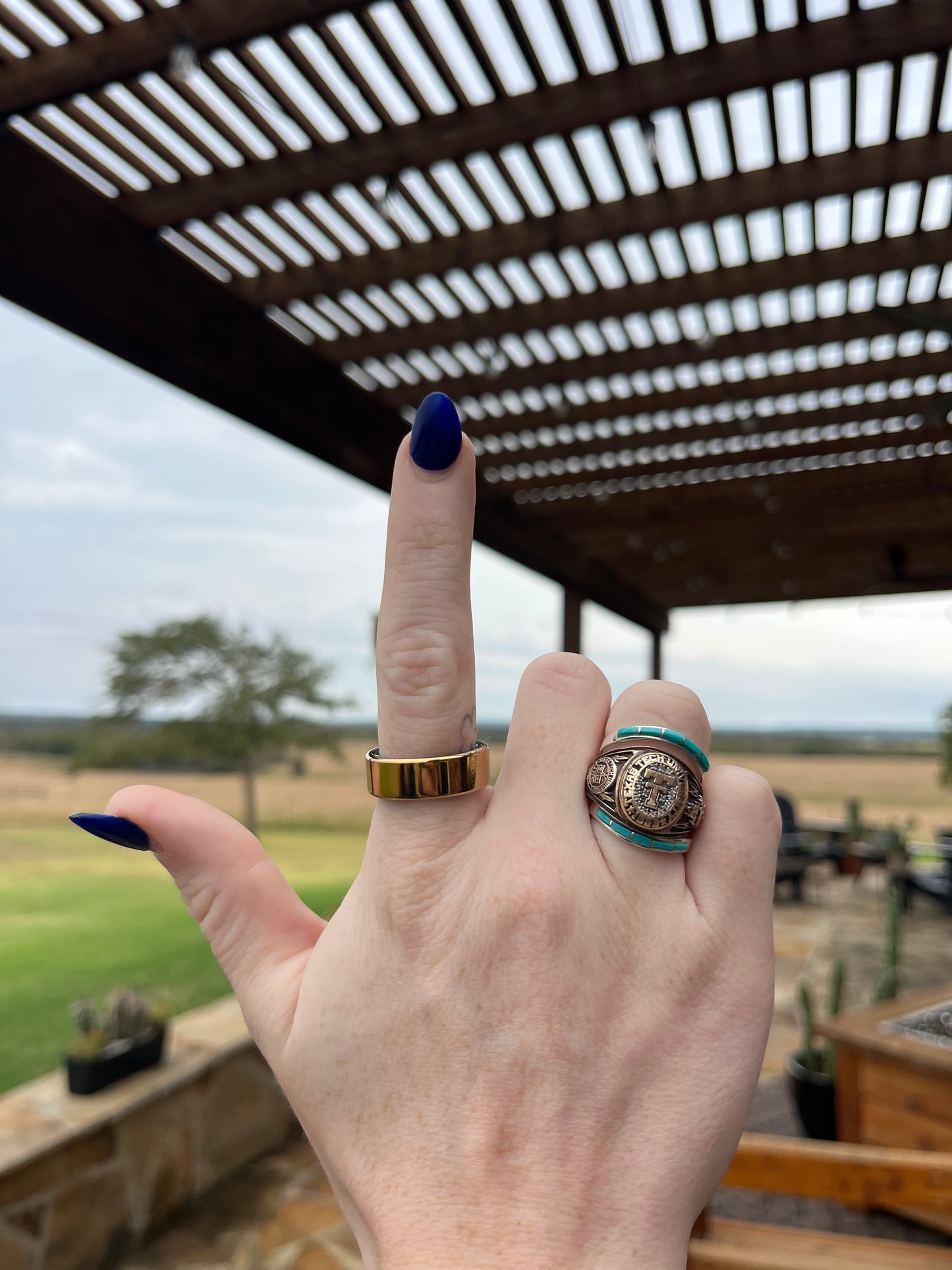 Turquoise Class Ring Wrap