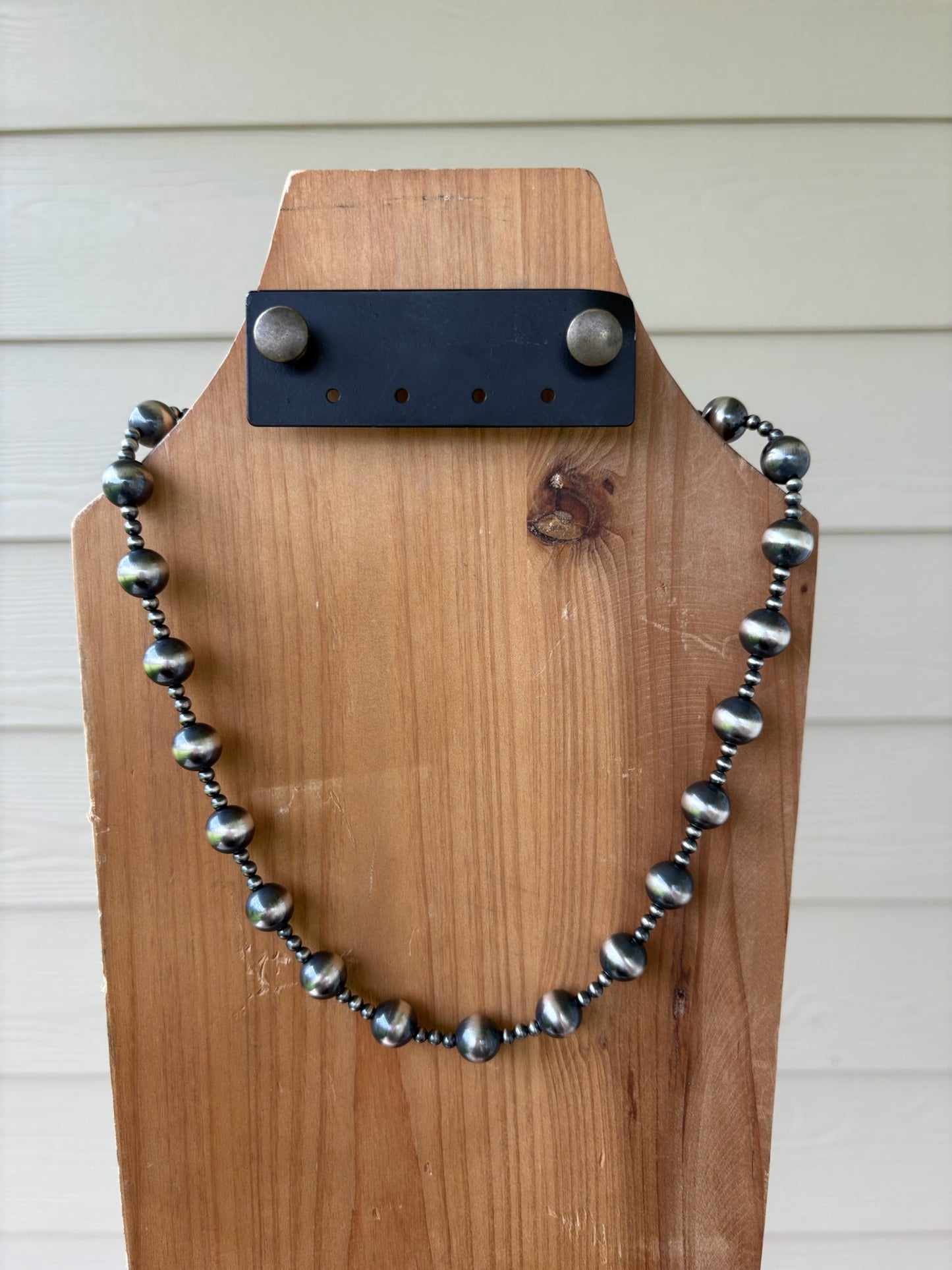 The Delta 4mm and 12mm Sterling Pearls Necklace - MULTIPLE LENGTHS