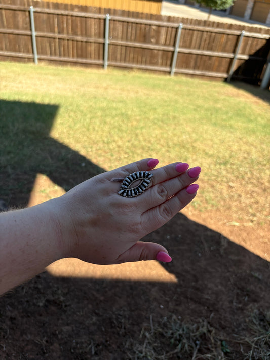 White Buffalo Needle Cluster Ring - MULTIPLE SIZES