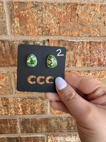 Sierra Bella Simple Bezel Round Studs - MULTIPLE VARIATIONS