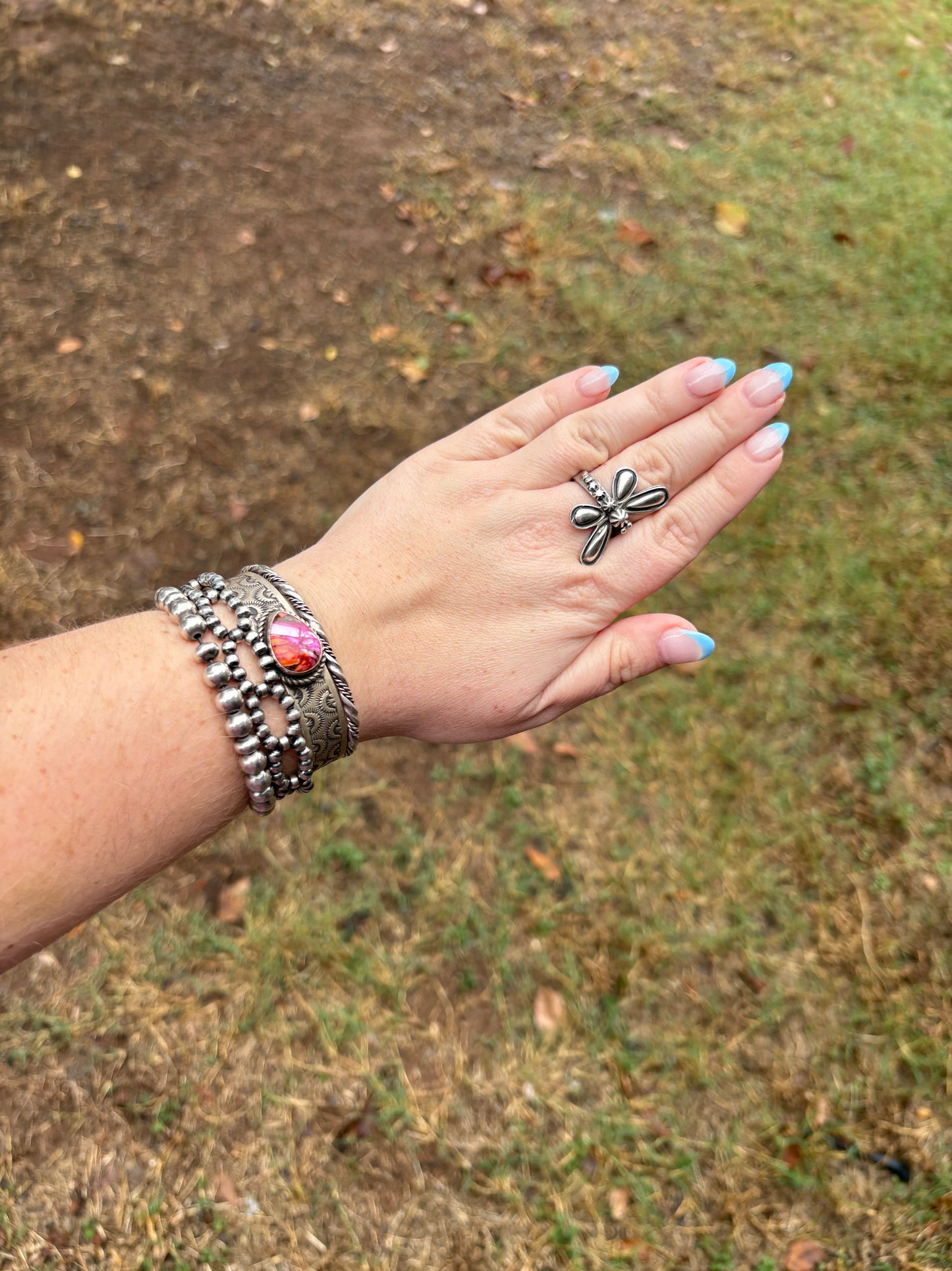 Sterling Dragonfly Ring