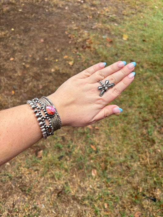 Sterling Dragonfly Ring