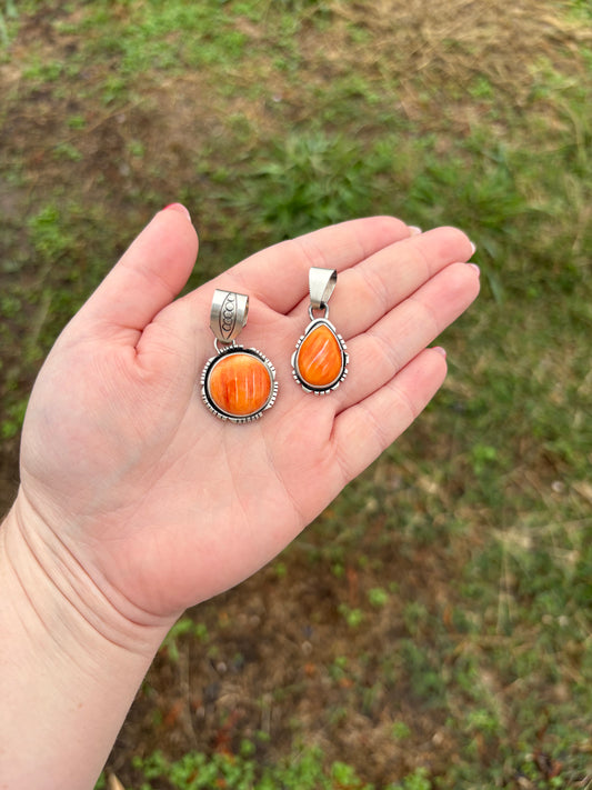 Orange Spiny Pendant - MULTIPLE OPTIONS