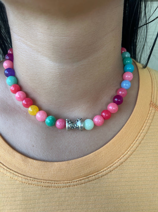 Colorful Bubbles Necklace - MULTIPLE LENGTHS