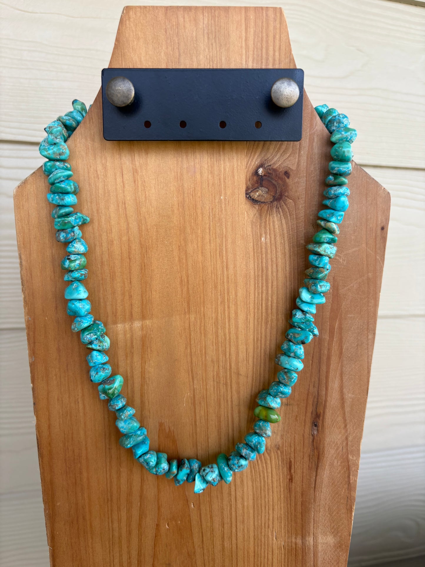 Kingman Nugget Heishi Necklace - 22"