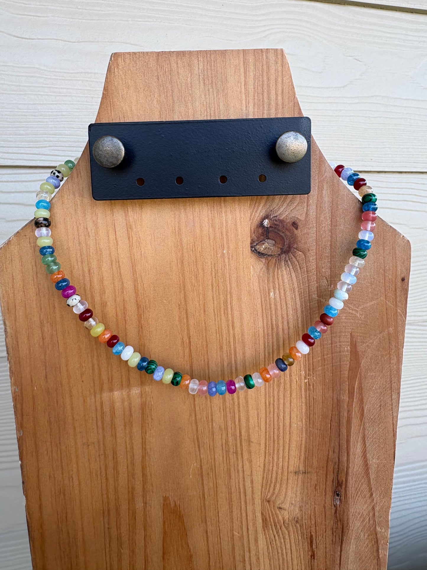 Multi-Color Glass Bead Necklace - Multiple Options