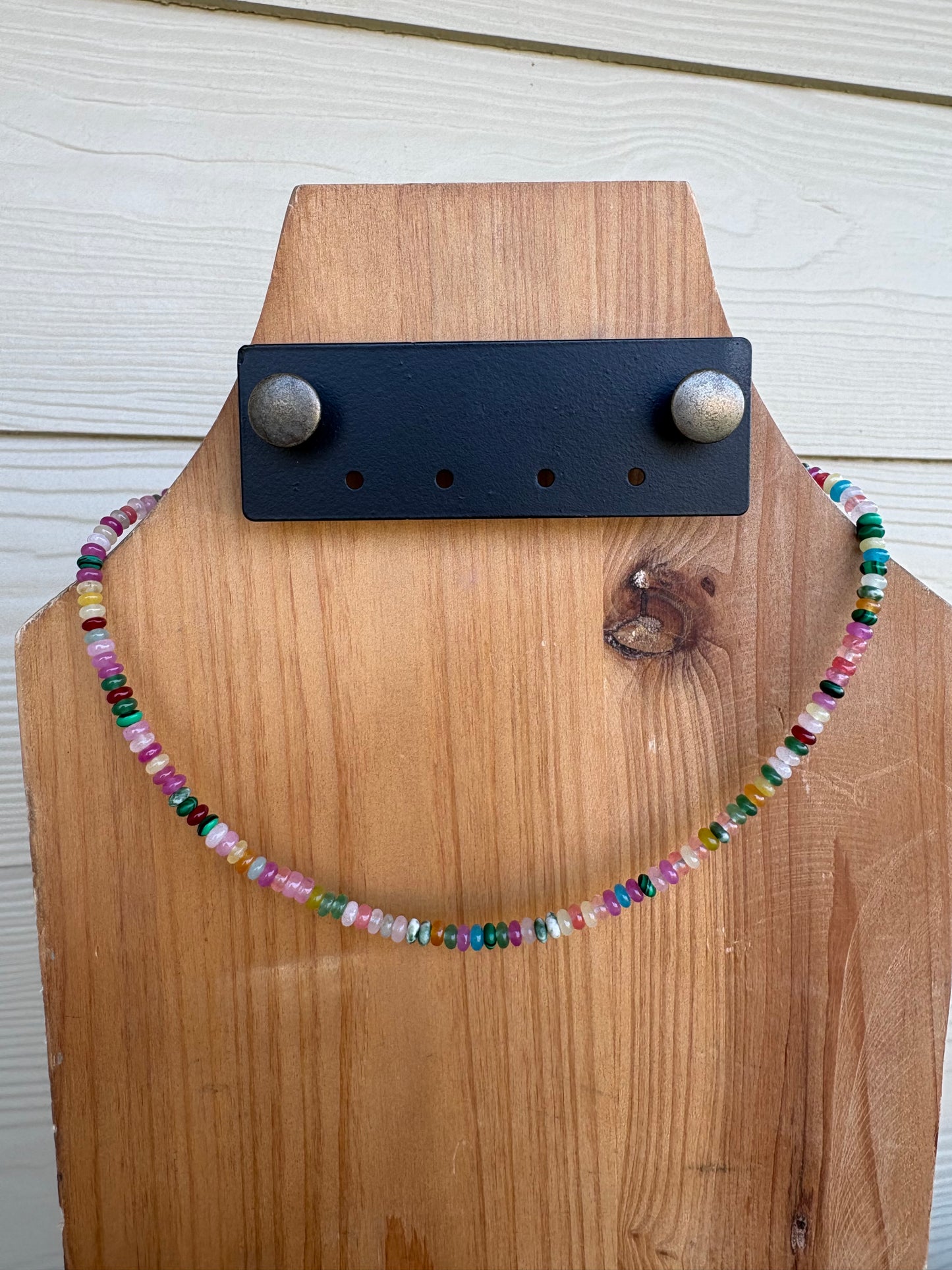 Multi-Color Glass Bead Necklace - Multiple Options