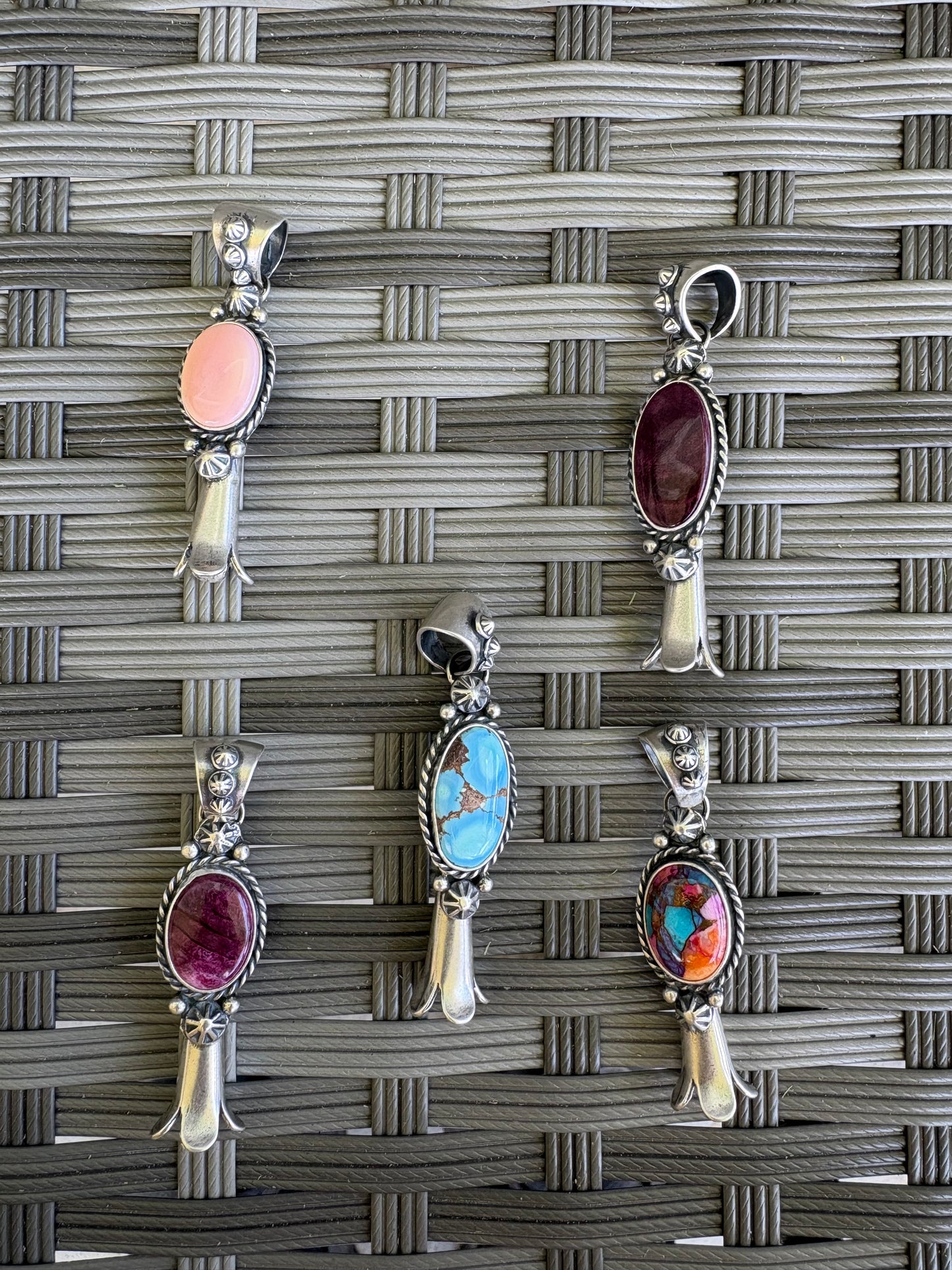 Stone Blossom Pendant - MULTIPLE OPTIONS