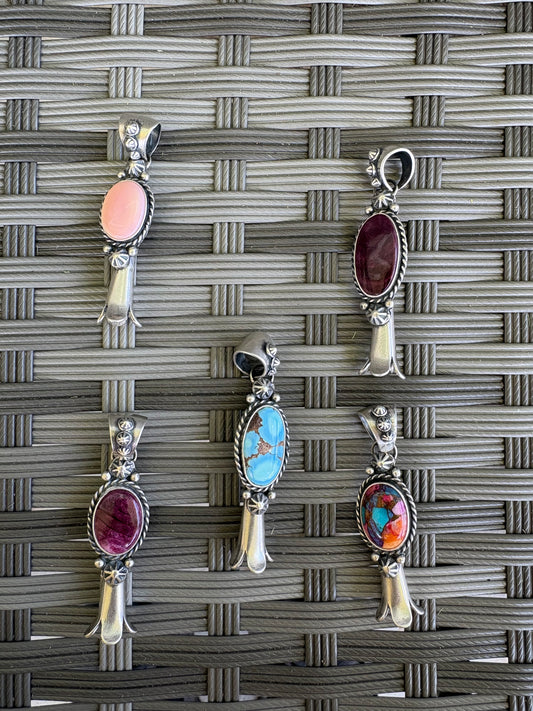 Stone Blossom Pendant - MULTIPLE OPTIONS