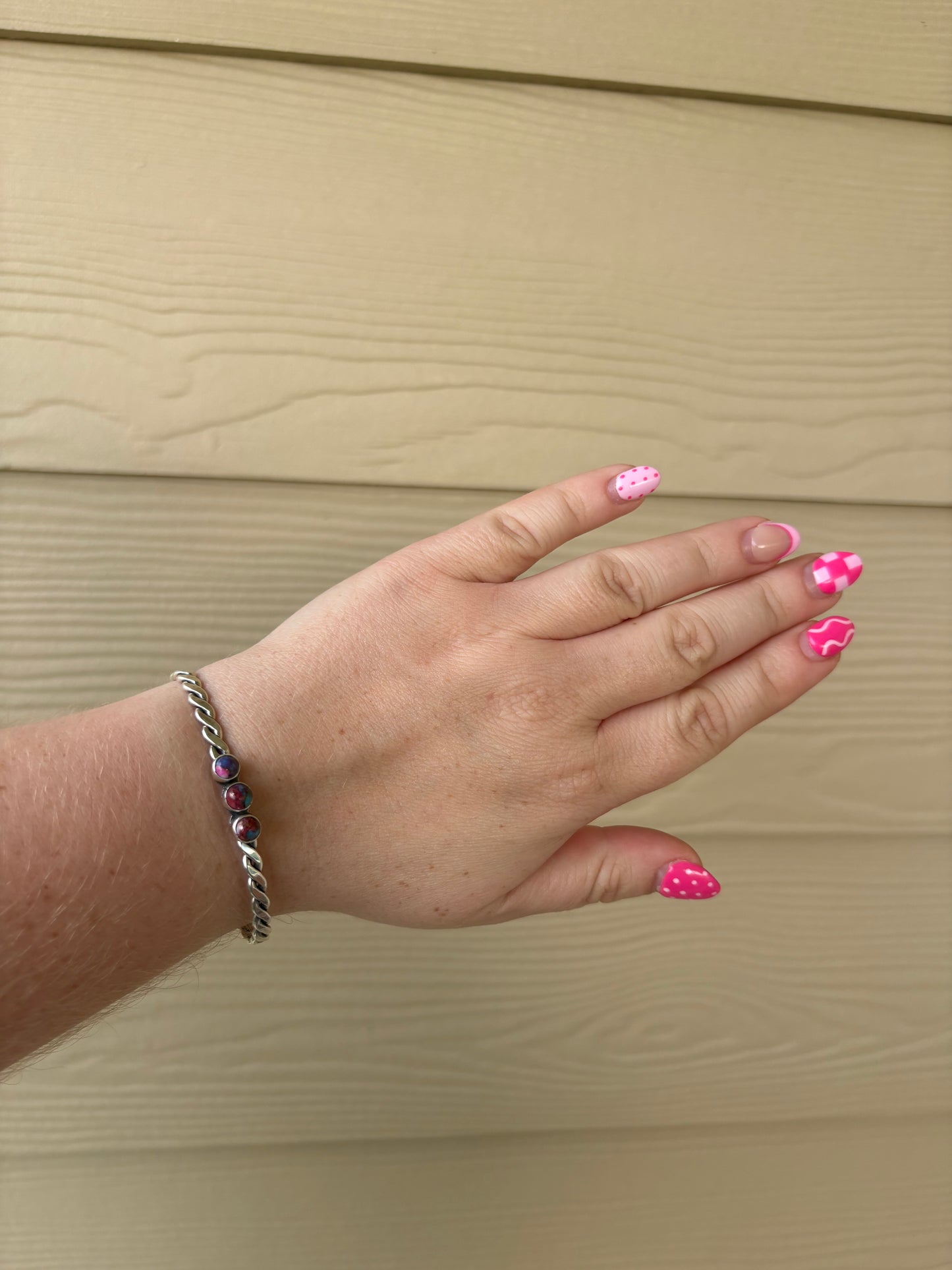 Dahlia 3-Stone Stacker Cuff