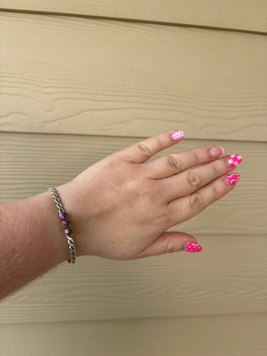 Dahlia 3-Stone Stacker Cuff