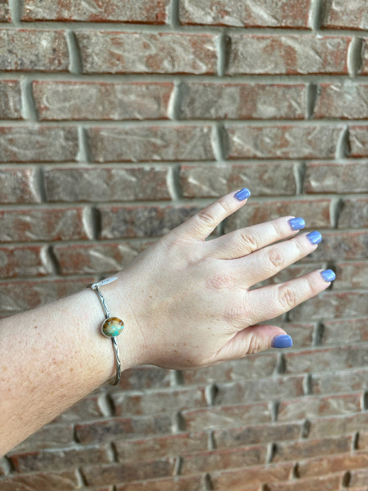 Royston Turquoise Single Stone Cuff