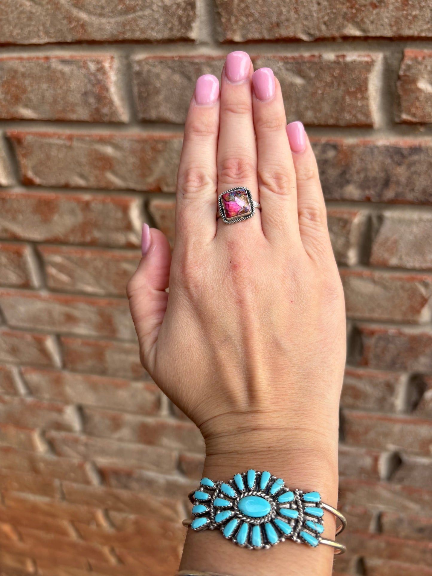 Dahlia Square Ring - MULTIPLE SIZES