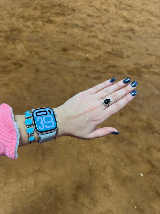 Black Onyx Double Detail Ring