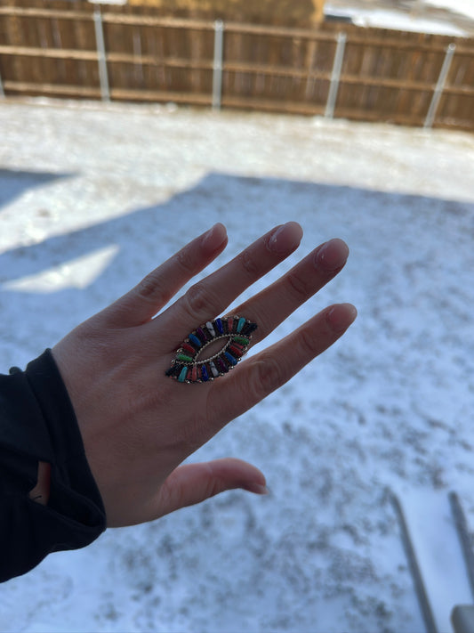 Multi-Stone Needle Cluster Ring - MULTIPLE SIZES