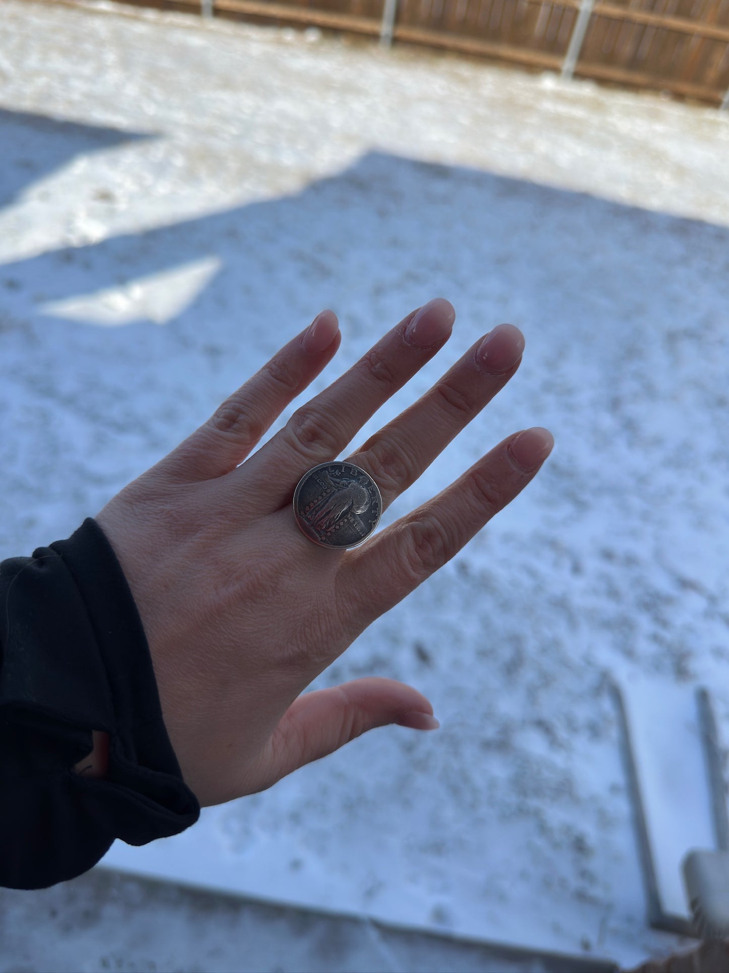 Lady Liberty Coin Ring - MULTIPLE SIZES