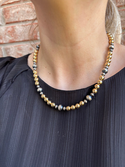 The Showtime Mixed Metal Necklace - 17"