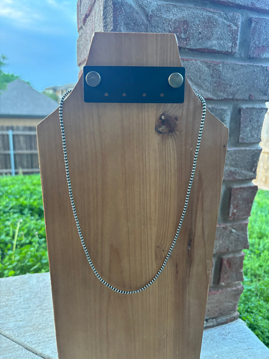 24" 3mm Pearl Necklace