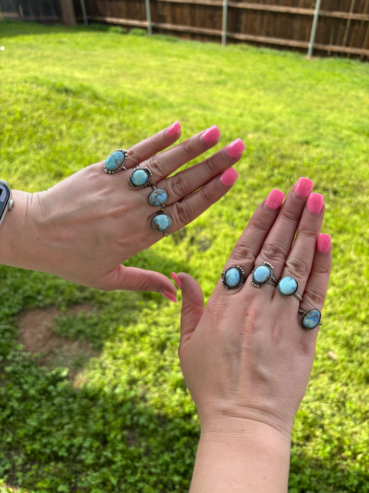 Golden Hills Single Stone Rings - MULTIPLE SIZES AND VARIATIONS
