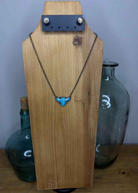 Calf Head Statement Necklace - 20"