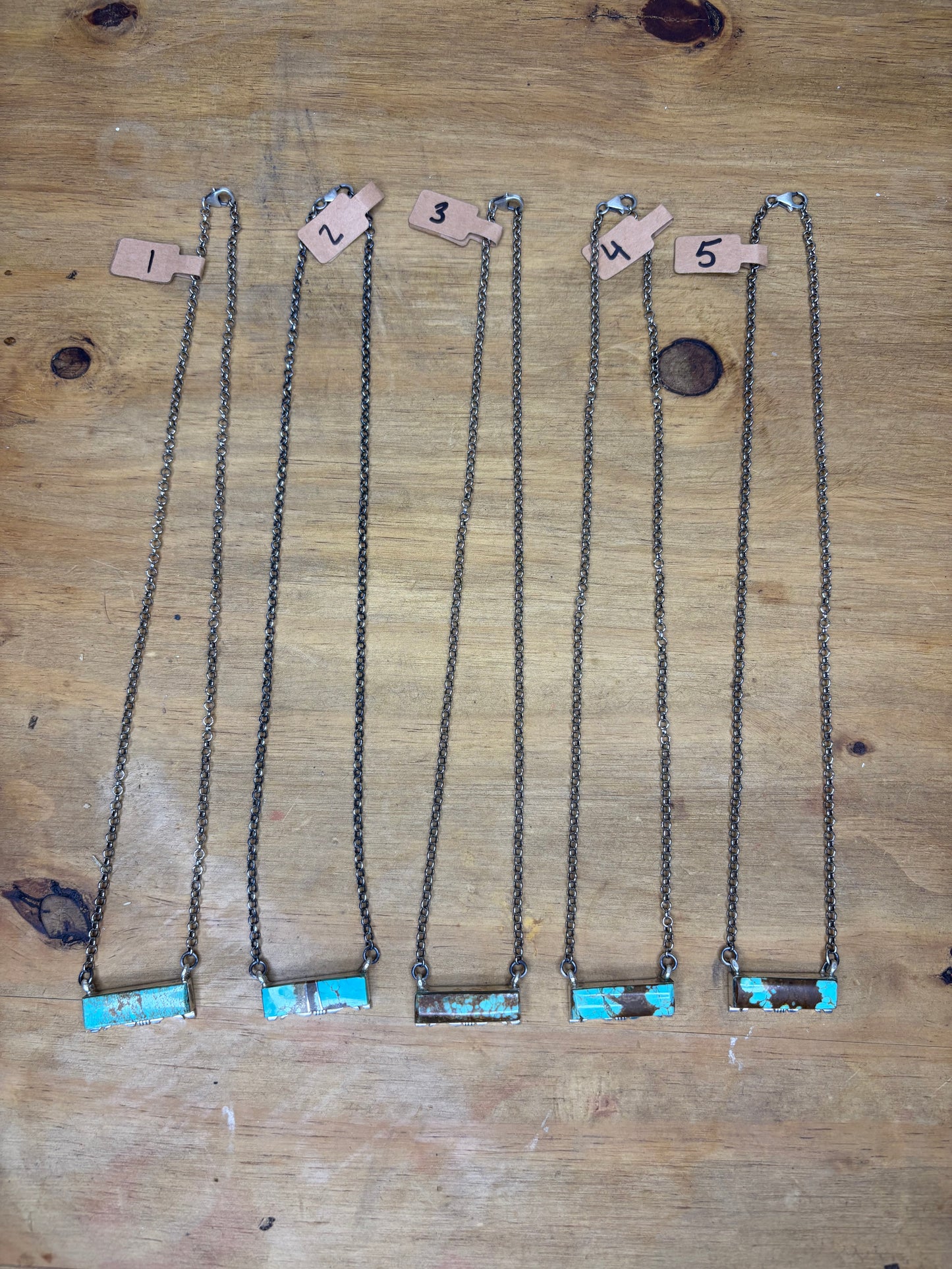 Boulder Turquoise Bar Necklace - MULTIPLE VARIATIONS