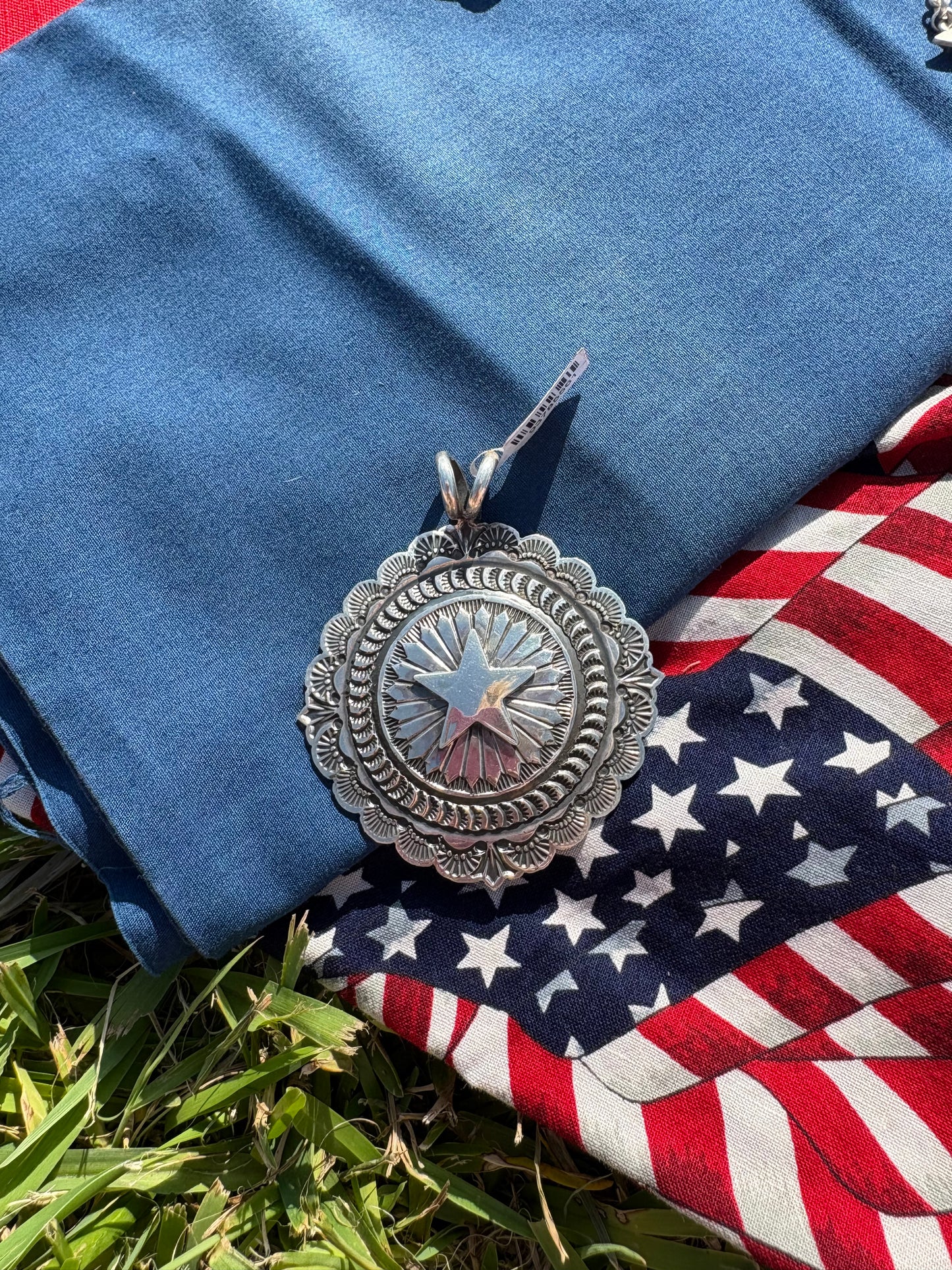 Sterling Star Stamped Pendant