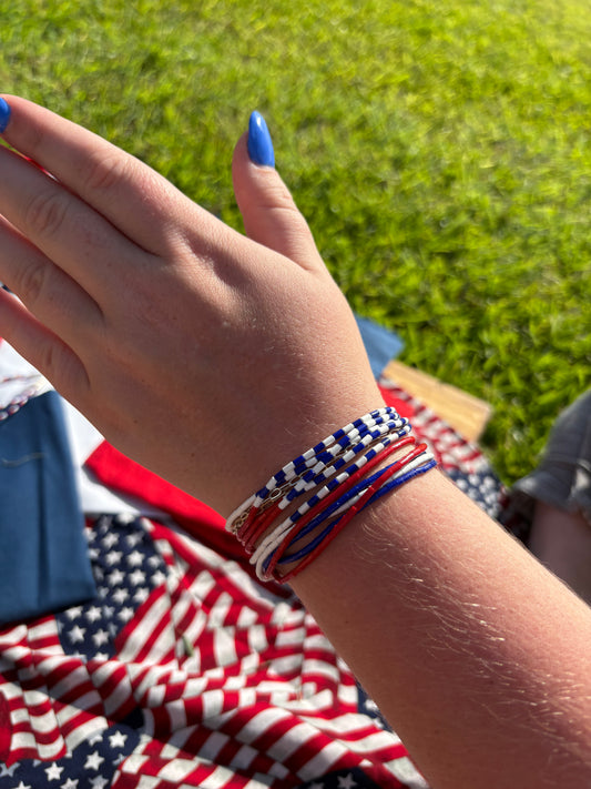 AMERICA 5-Strand Bracelets - Two Variations