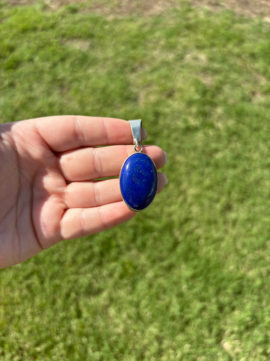 Blue Lapis Medium Oval Pendant