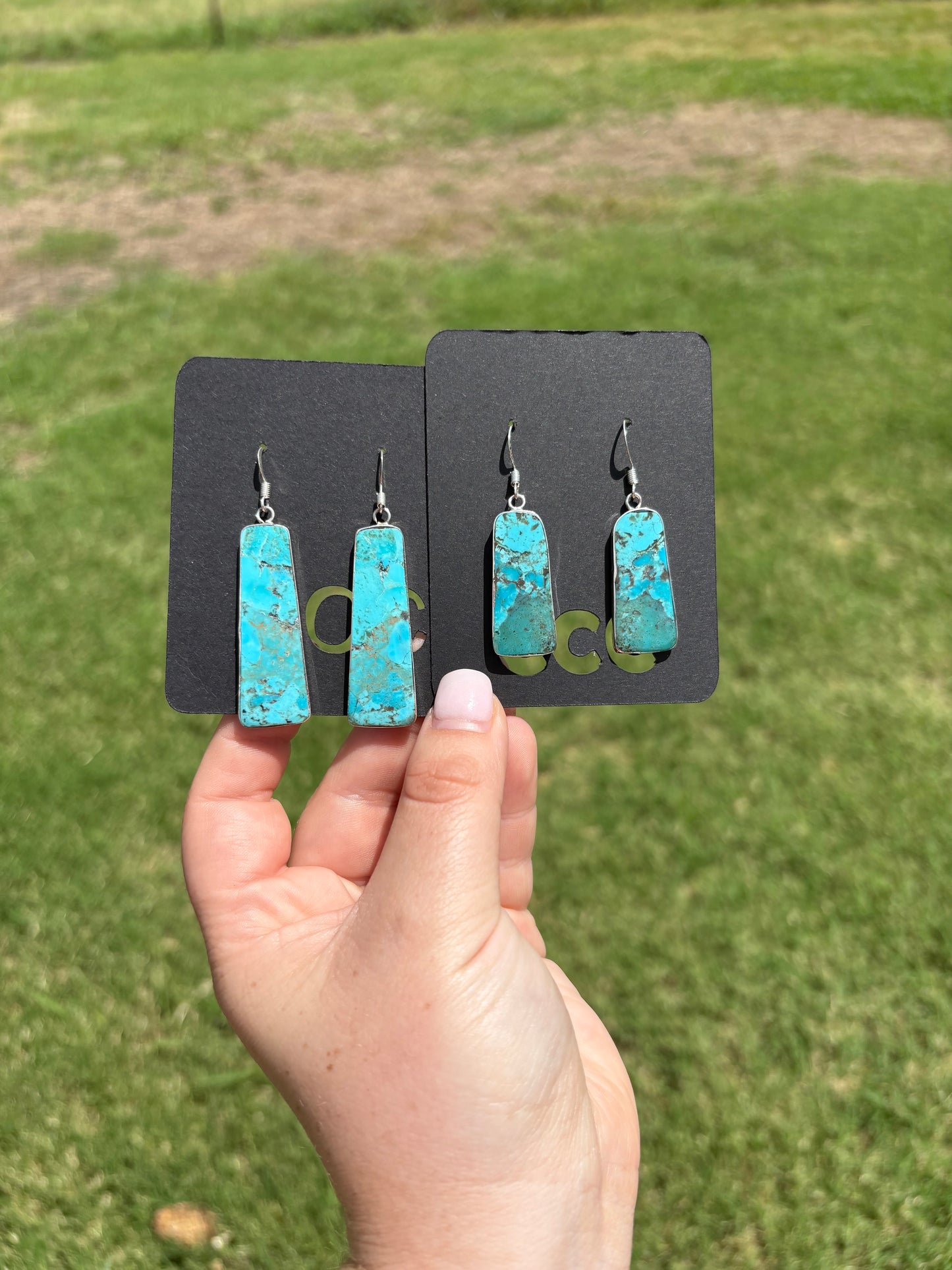 Turquoise Slab Earrings - MULTIPLE OPTIONS