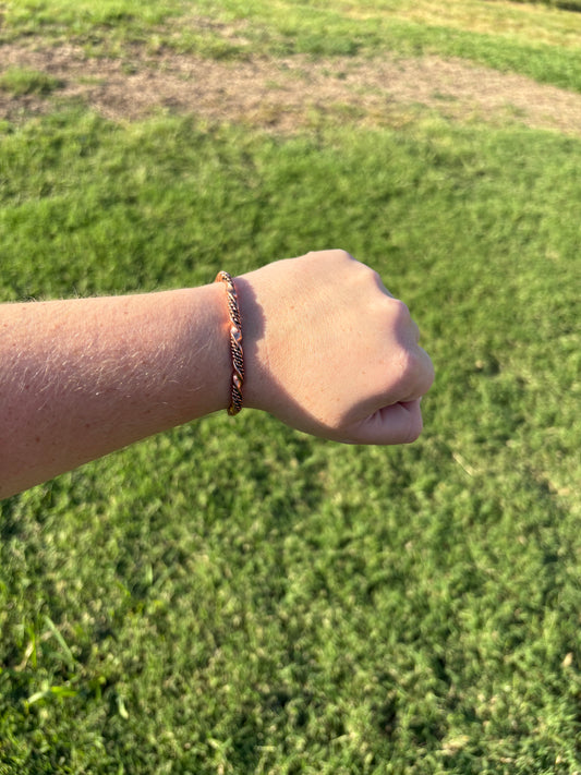 Copper Twist Cuff