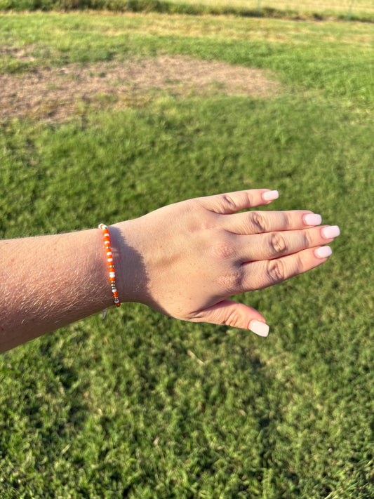 BB Bright Orange and White Gameday Sprinkle