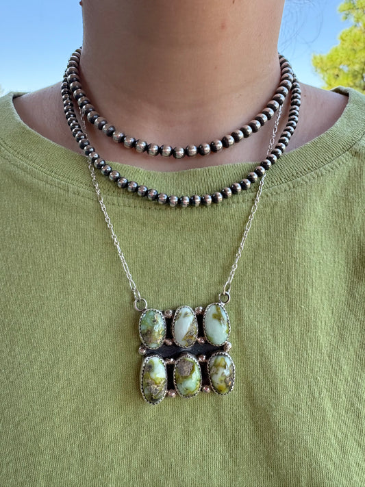 Palomino 6-Stone Bar Necklace