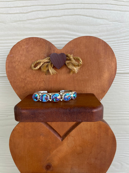 Purple Mojave 5-Stone Cuff