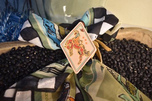 Cowboy Argyle Scarf Slide