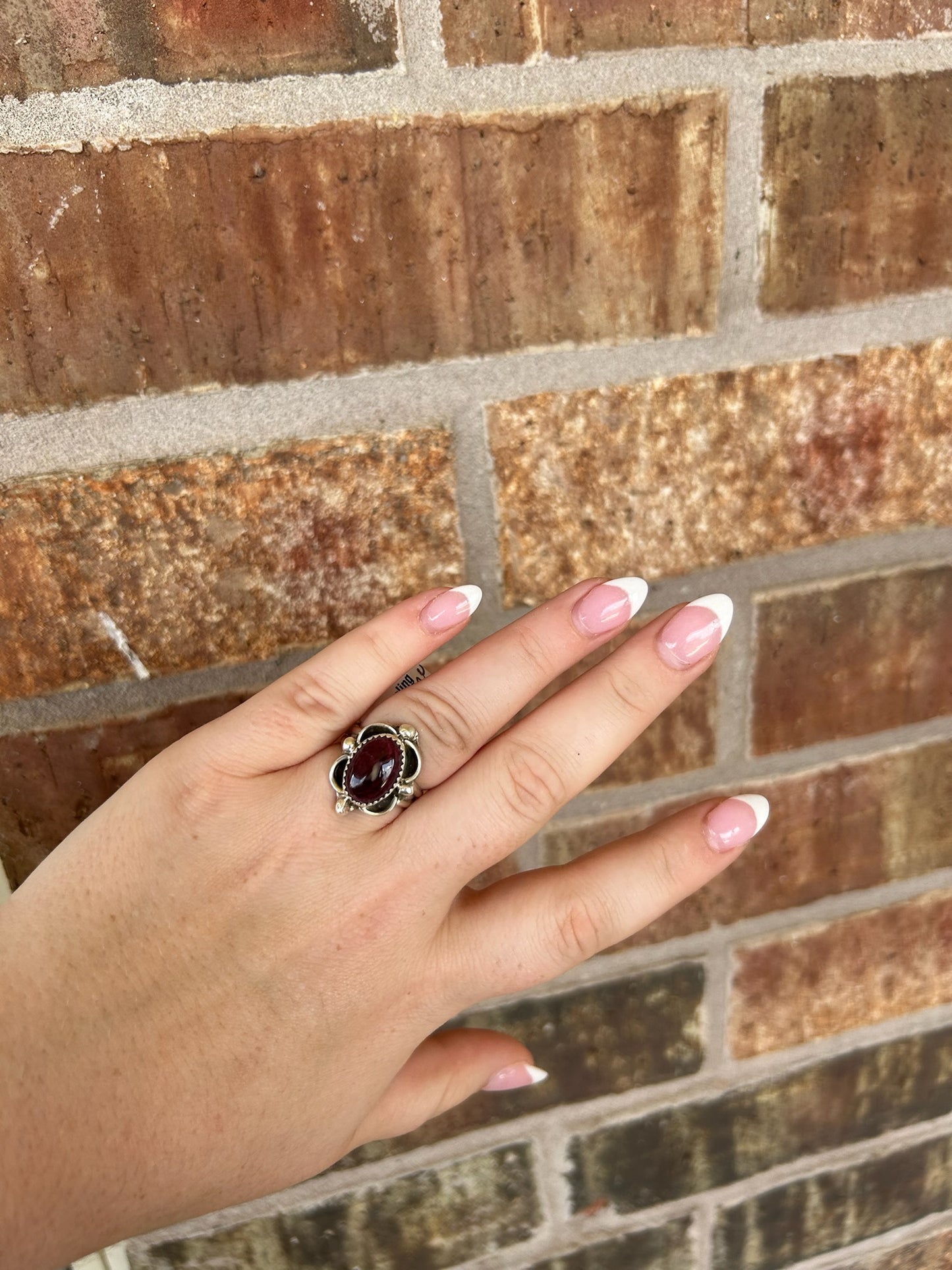 Purple Spiny with Scroll Ring - SIZE 8