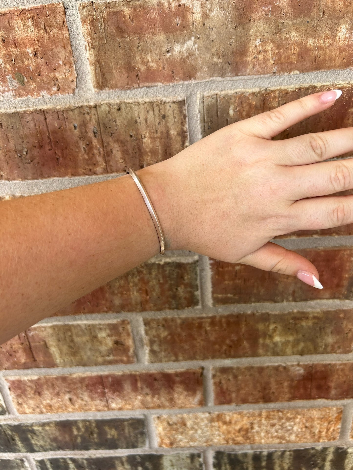 Sterling Smooth Point Cuff Skinny